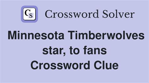 timber wolves crossword clue